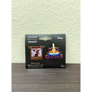 Loungefly Disney Pixar Ratatouille Restaurant Signs Enamel Pin Set
